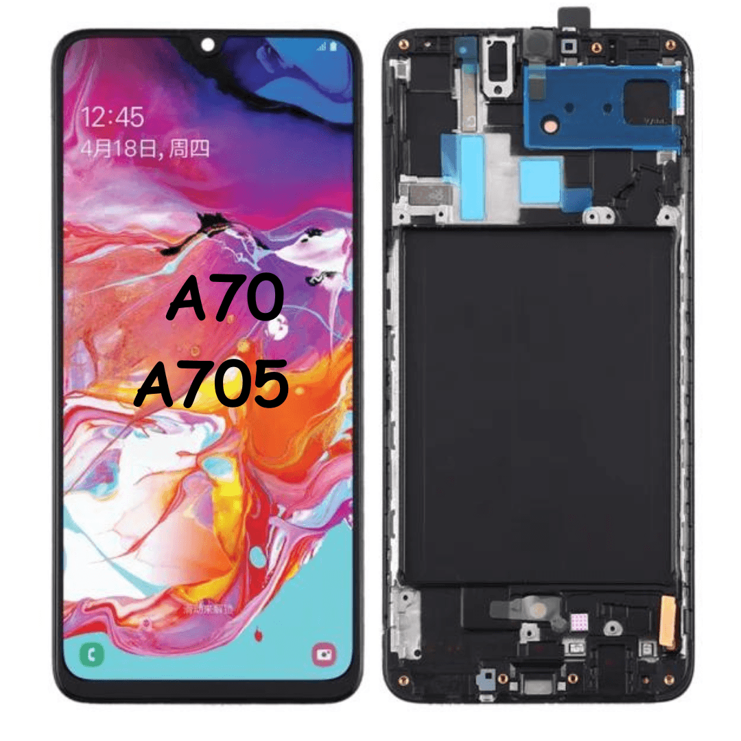 Replacement LCD & Digitizer Screen for Samsung A70 (A705W) with Frame (AAA Quality) Black - Best Cell Phone Parts Distributor in Canada, Parts Source Replacement LCD & Digitizer Screen for Samsung A70 (A705W) with Frame (AAA Quality) Black - Best Cell Phone Parts Distributor in Canada, Parts Source